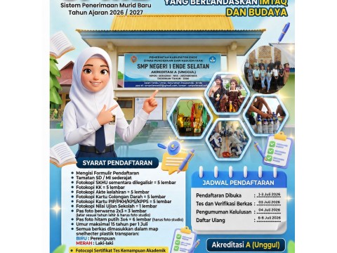 PERTAMA KALI DARING, SPMB SMPN 1 ENDE SELATAN BERJALAN LANCA
